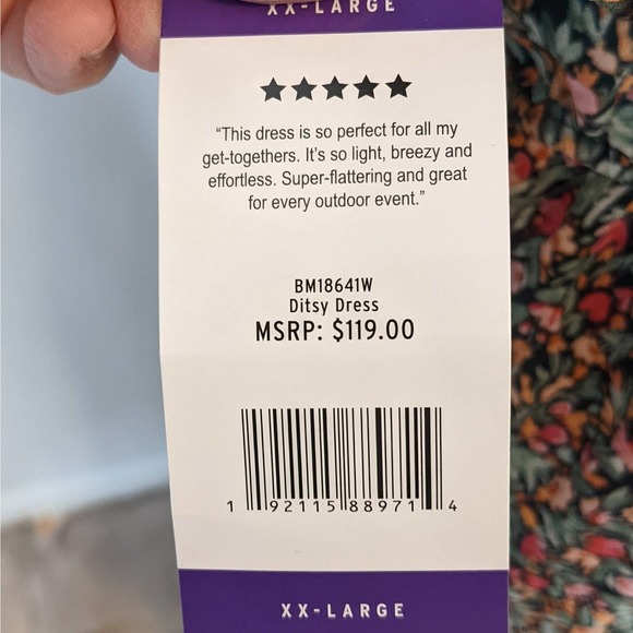 BB Dakota Steve Madden Chiffon Floral Lightweight Flowy Dress Size XXL NWT - Picture 5 of 9